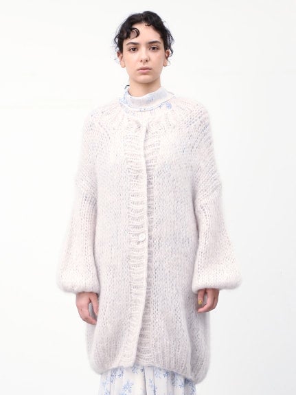 FURFUR ハンドモヘアカーディガン 